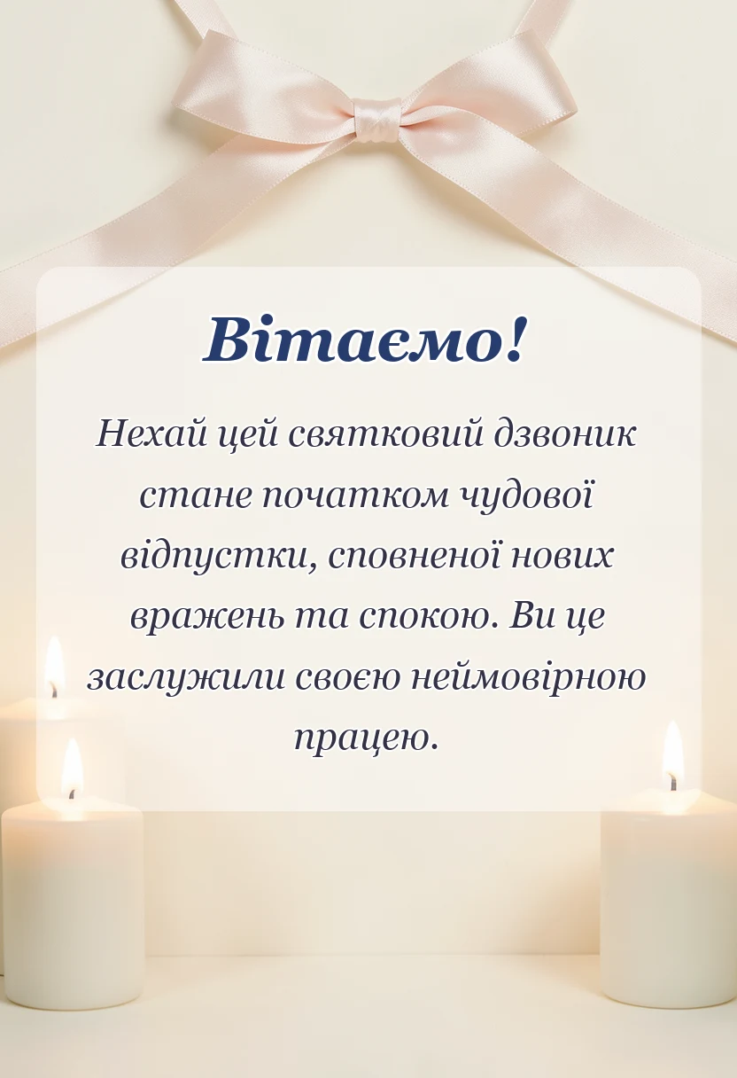 унікальна листівка - привітання з останнім дзвоником вчительці
