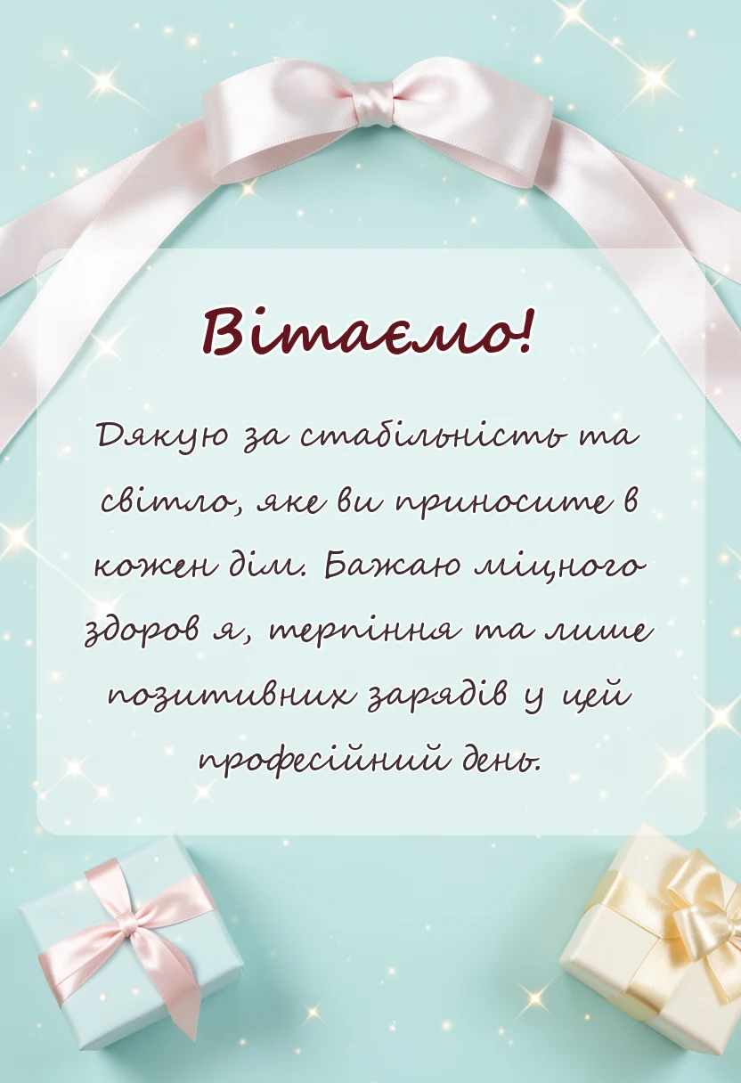 унікальна листівка - привітання з днем енергетика в картинках