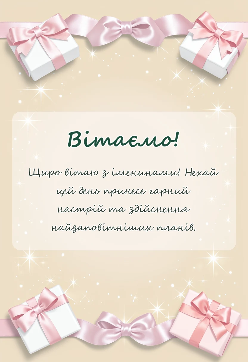 листівка з побажанням - картинки з іменинами
