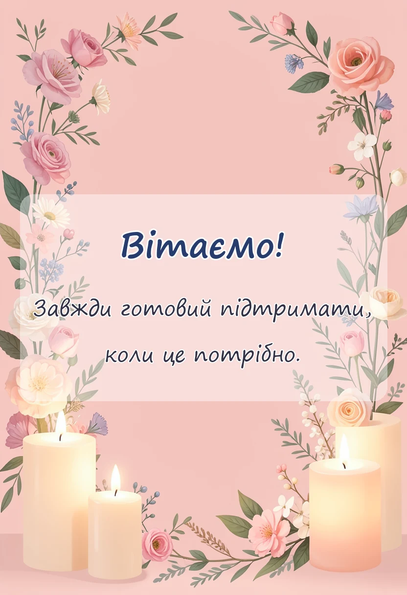 унікальна листівка - відповідь на подяку за допомогу