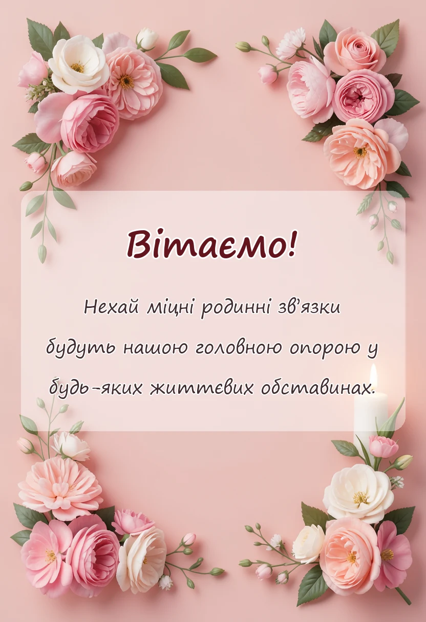 красива листівка: гарні вислови до дня сімї