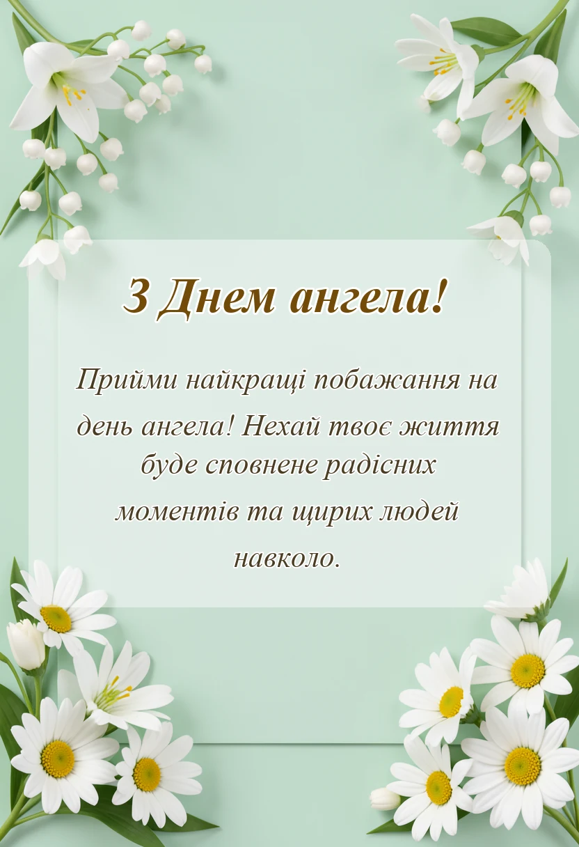 листівка з побажанням - картинки з днем ангела для чоловіків