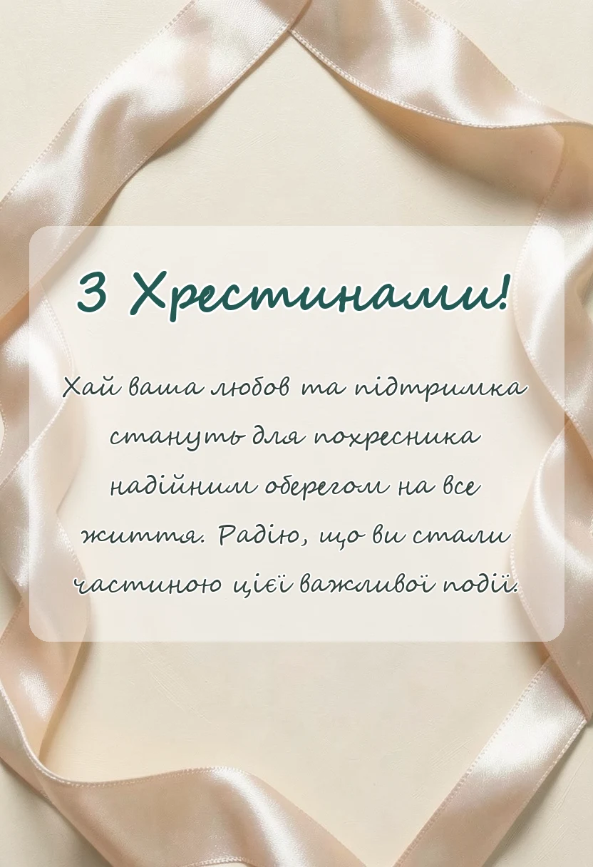 вітальна листівка - картинки на хрещення дитини