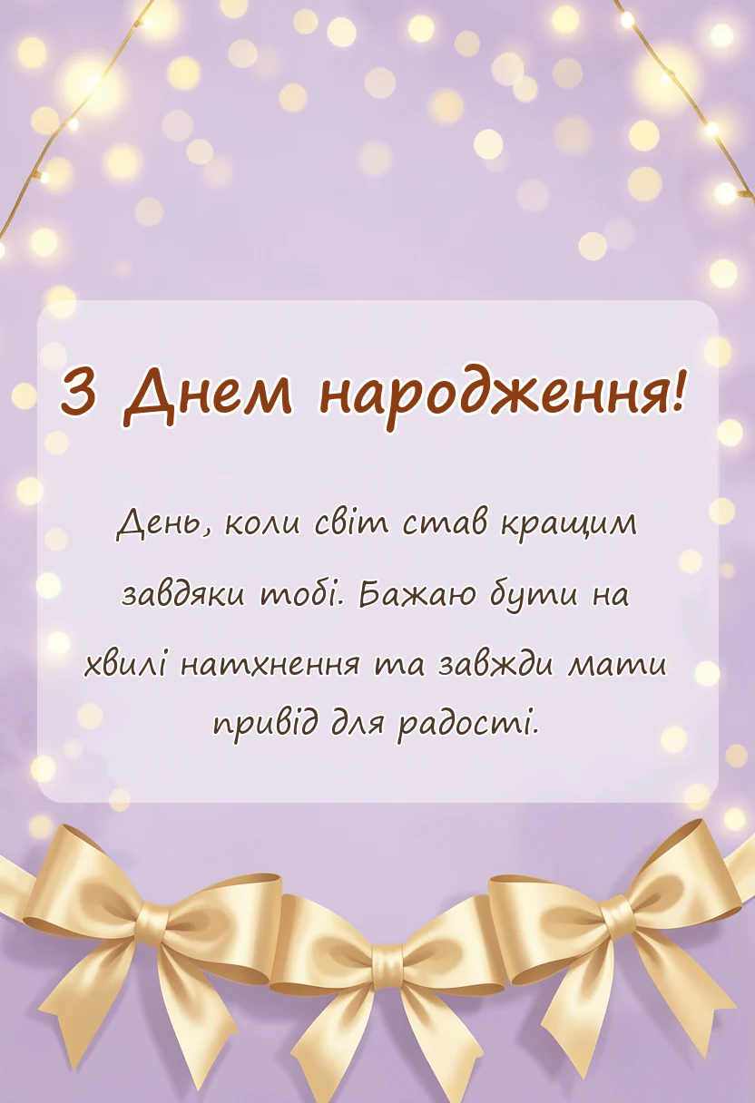 унікальна листівка - пост в інстаграм про день народження