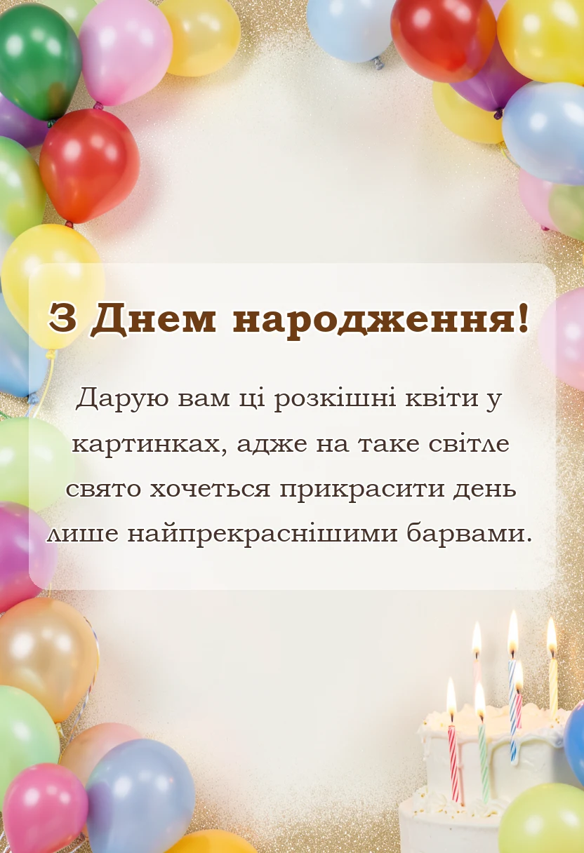 листівка з побажанням - привітання з днем народження троянди картинки