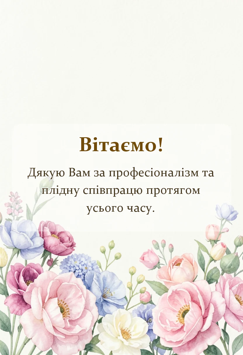 красива листівка: привітання з останнім робочим днем своїми словами