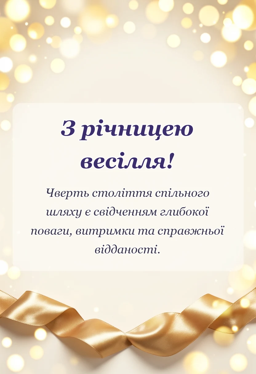 святкова картинка: привітання зі срібним весіллям