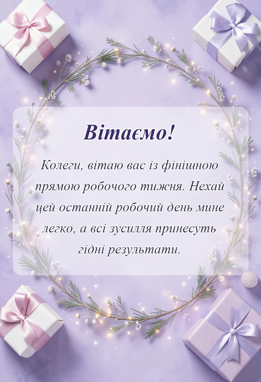 листівка з побажанням - картинки з останнім робочим днем