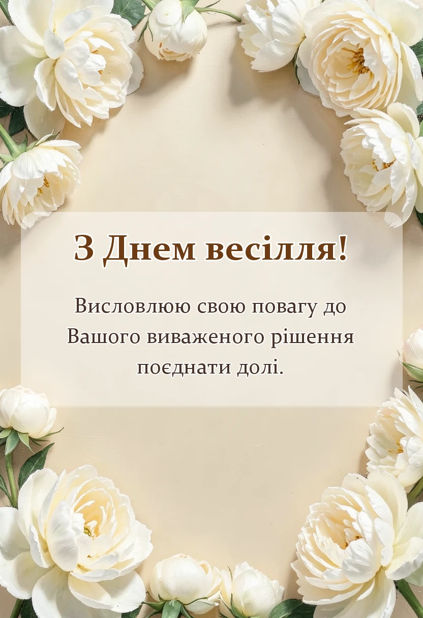 вітальна листівка - картинки з весіллям чоловіку