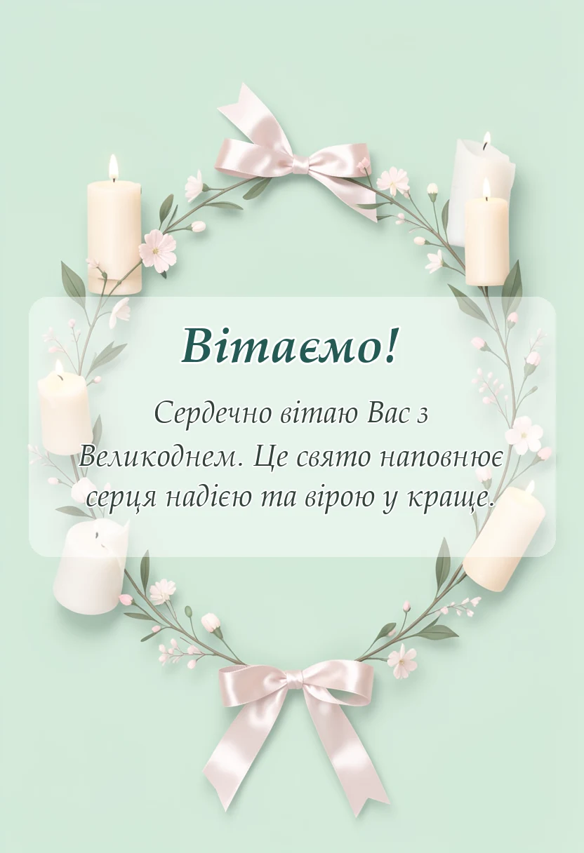 листівка з побажанням - привітання з великоднем христос воскрес