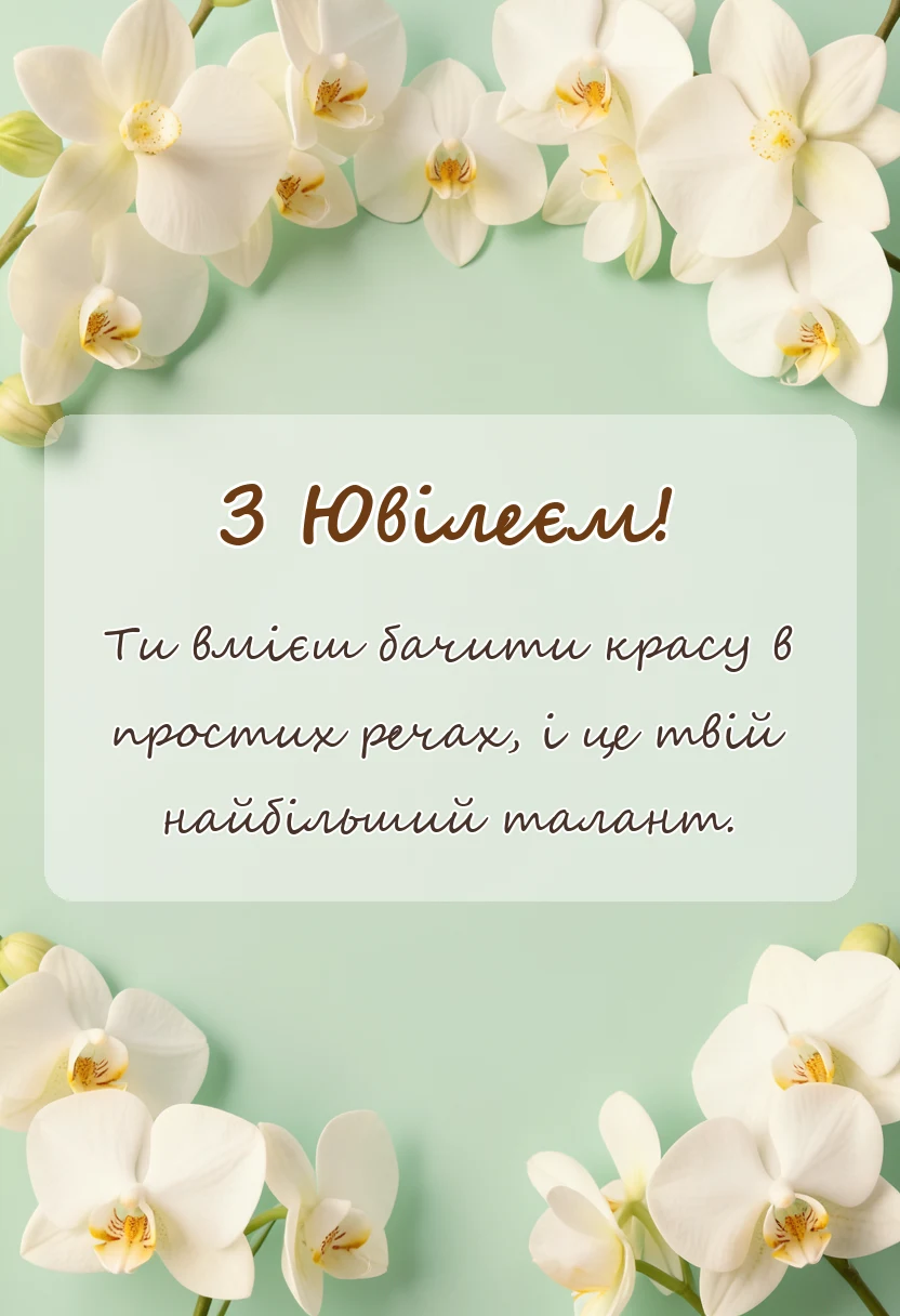 листівка з побажанням - картинки з ювілеєм