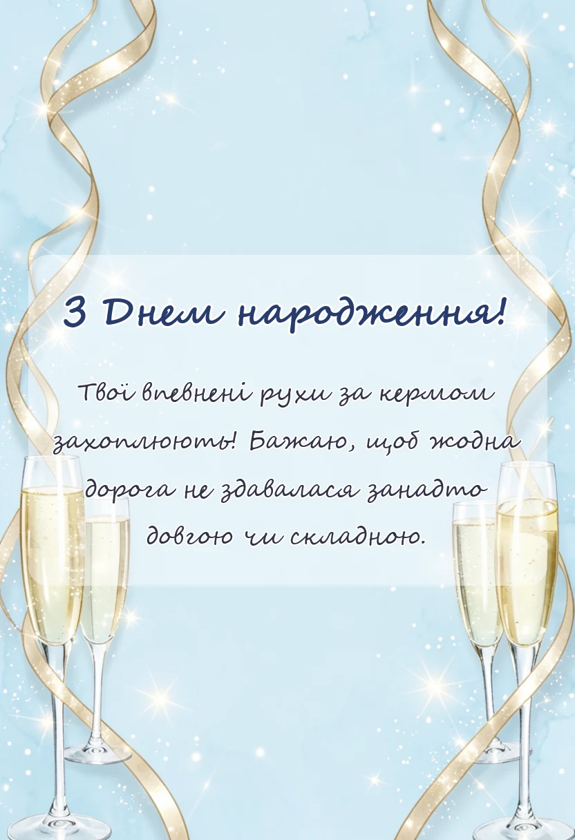 вітальна листівка - картинки водію жінці
