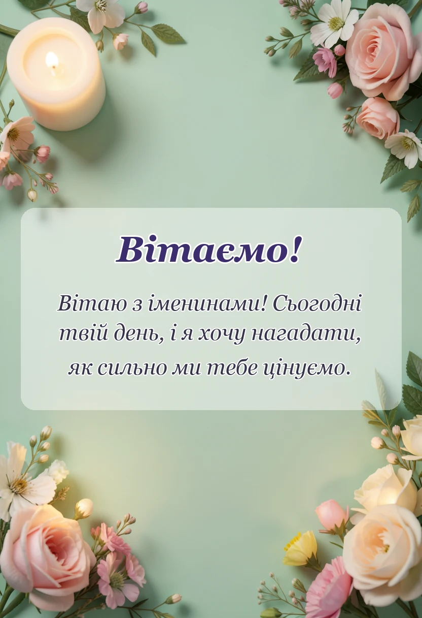 листівка з побажанням - картинки з іменинами
