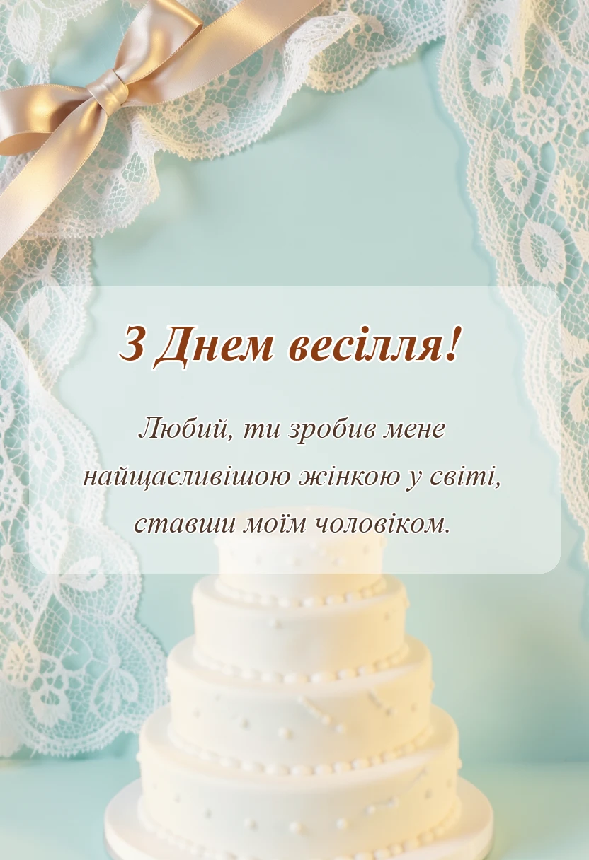 унікальна листівка - картинки з весіллям чоловіку