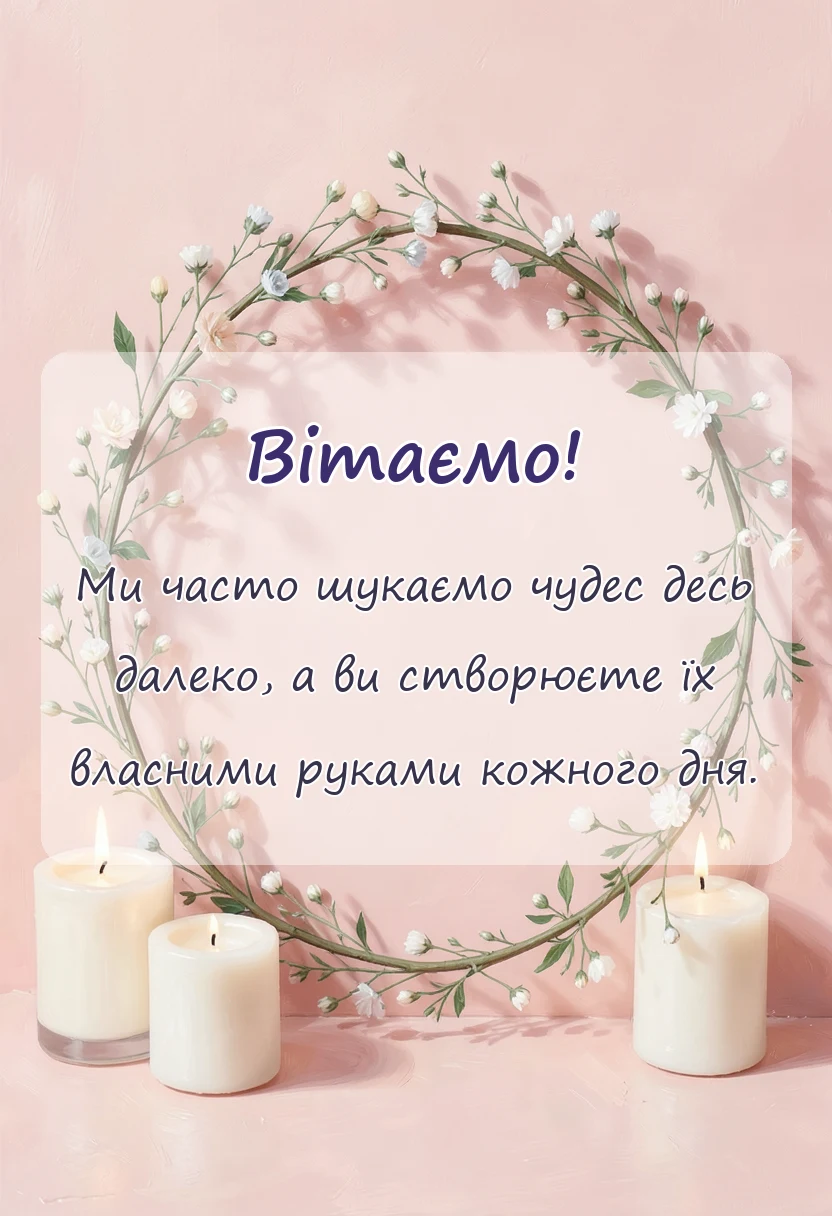унікальна листівка - подяка благодійному фонду своїми словами