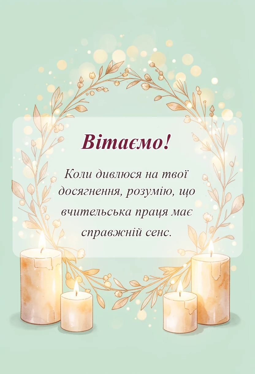святкова картинка: текст подяки учню