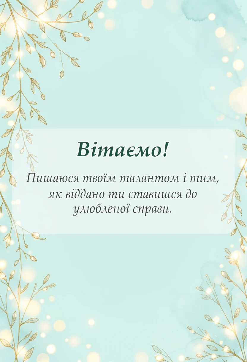 унікальна листівка - побажання на професійне свято