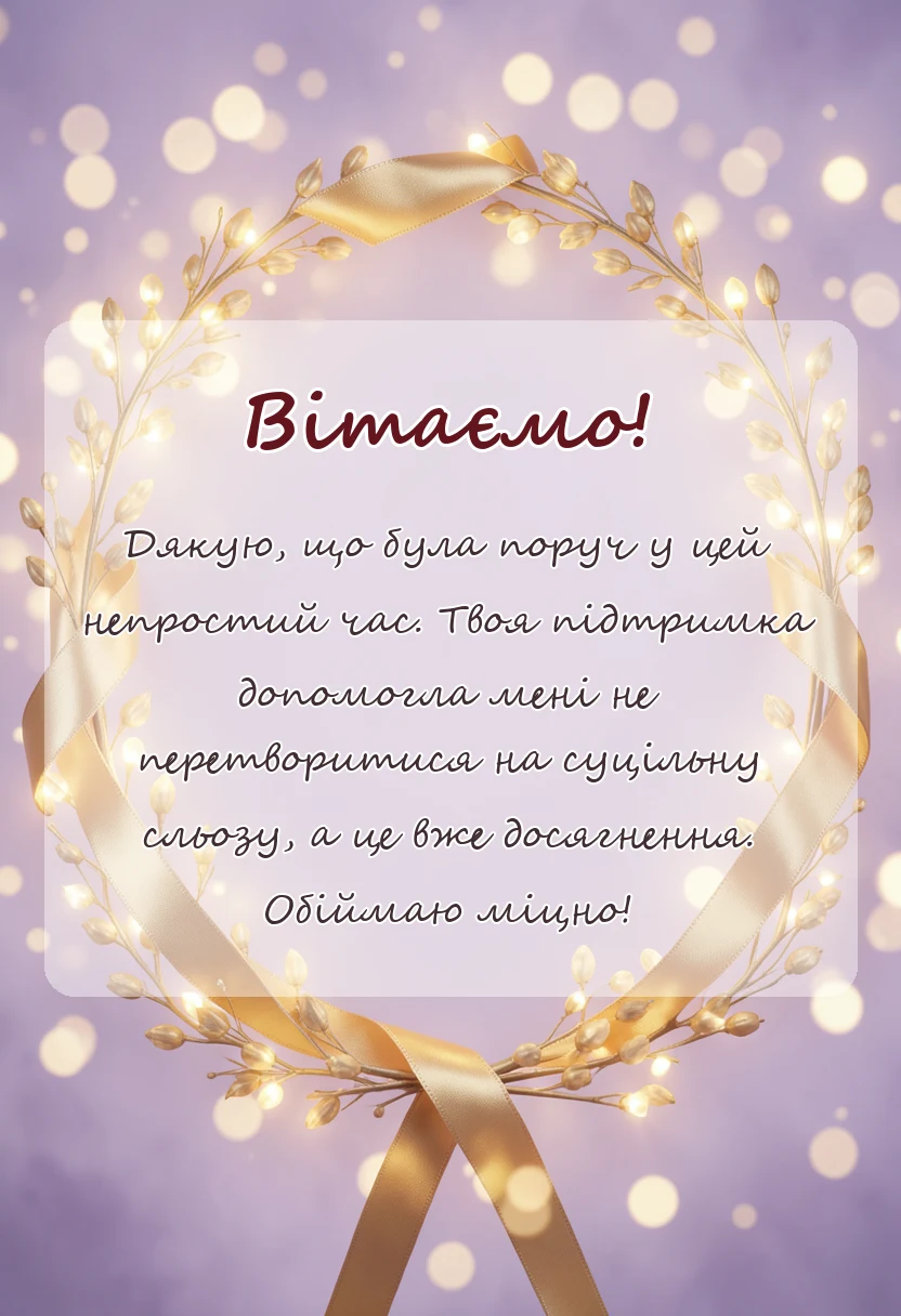 вітальна листівка - подяка за співчуття з приводу смерті мами