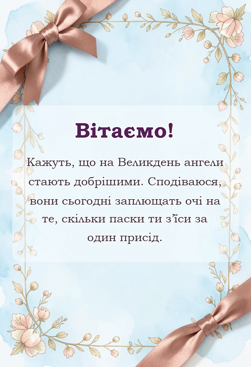 листівка з побажанням - привітання з великоднем христос воскрес
