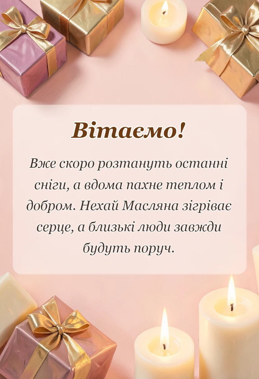 святкова картинка: привітання з масляною картинки