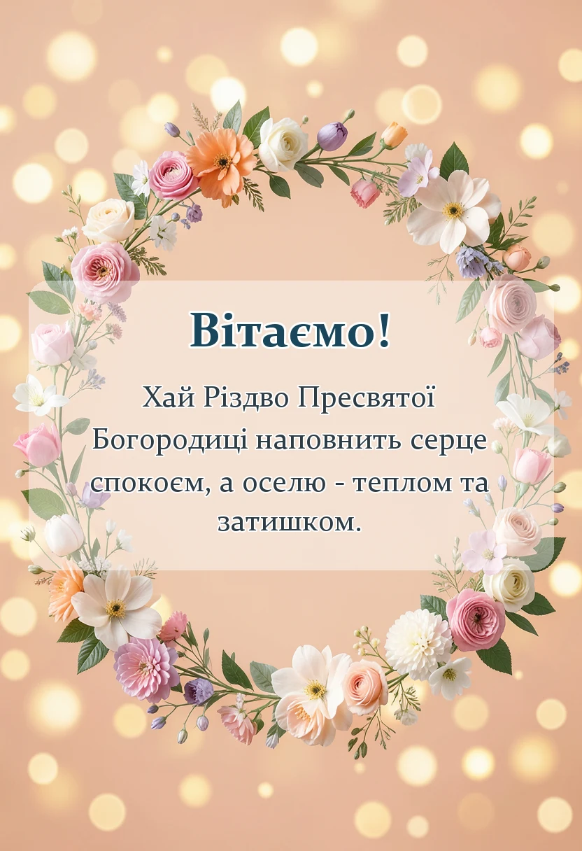 унікальна листівка - листівки з різдвом пресвятої богородиці