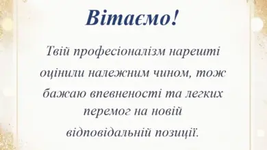 красива листівка: привітання з призначенням на посаду картинки