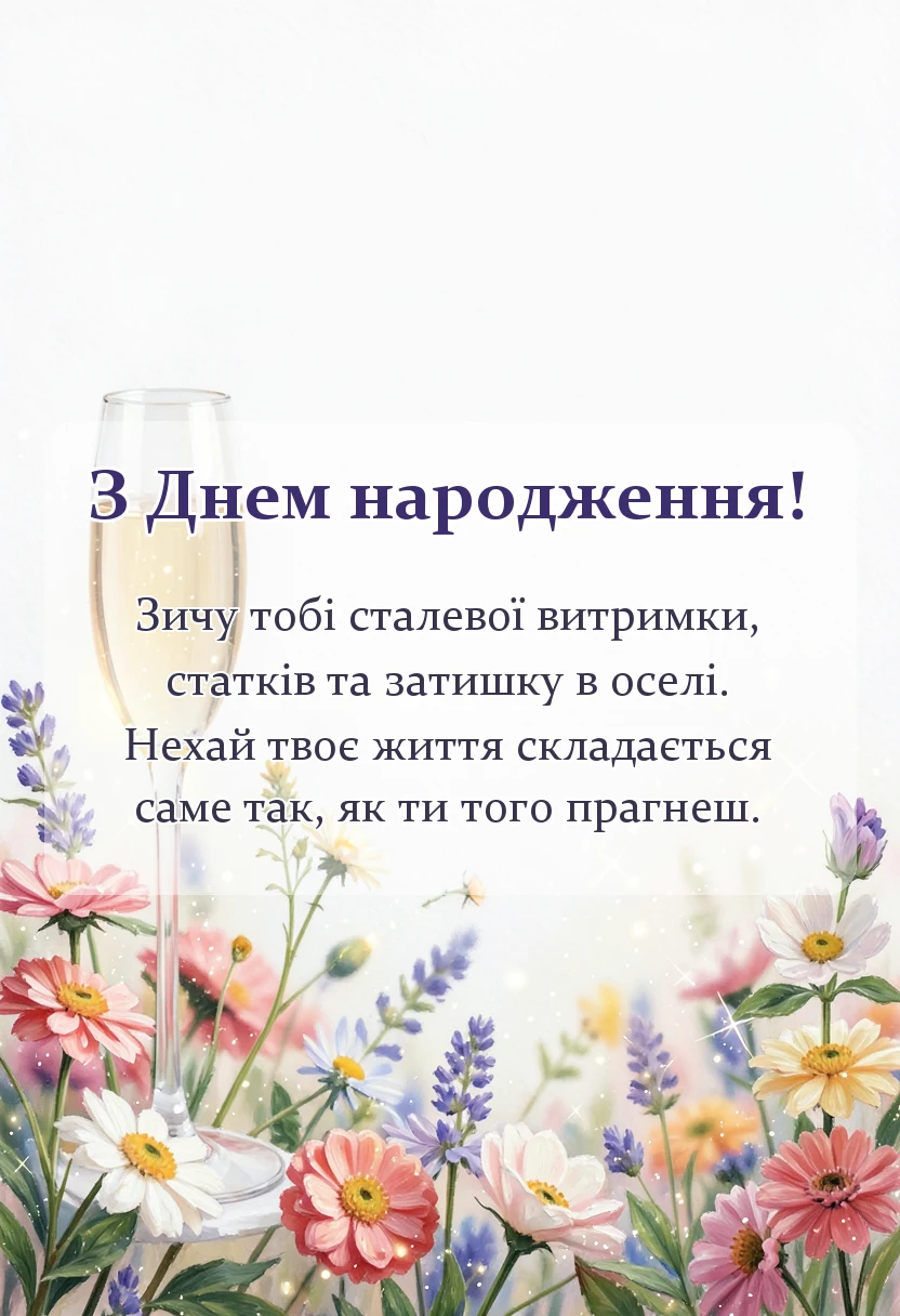 красива листівка: привітання з днем народження зятю від тещі