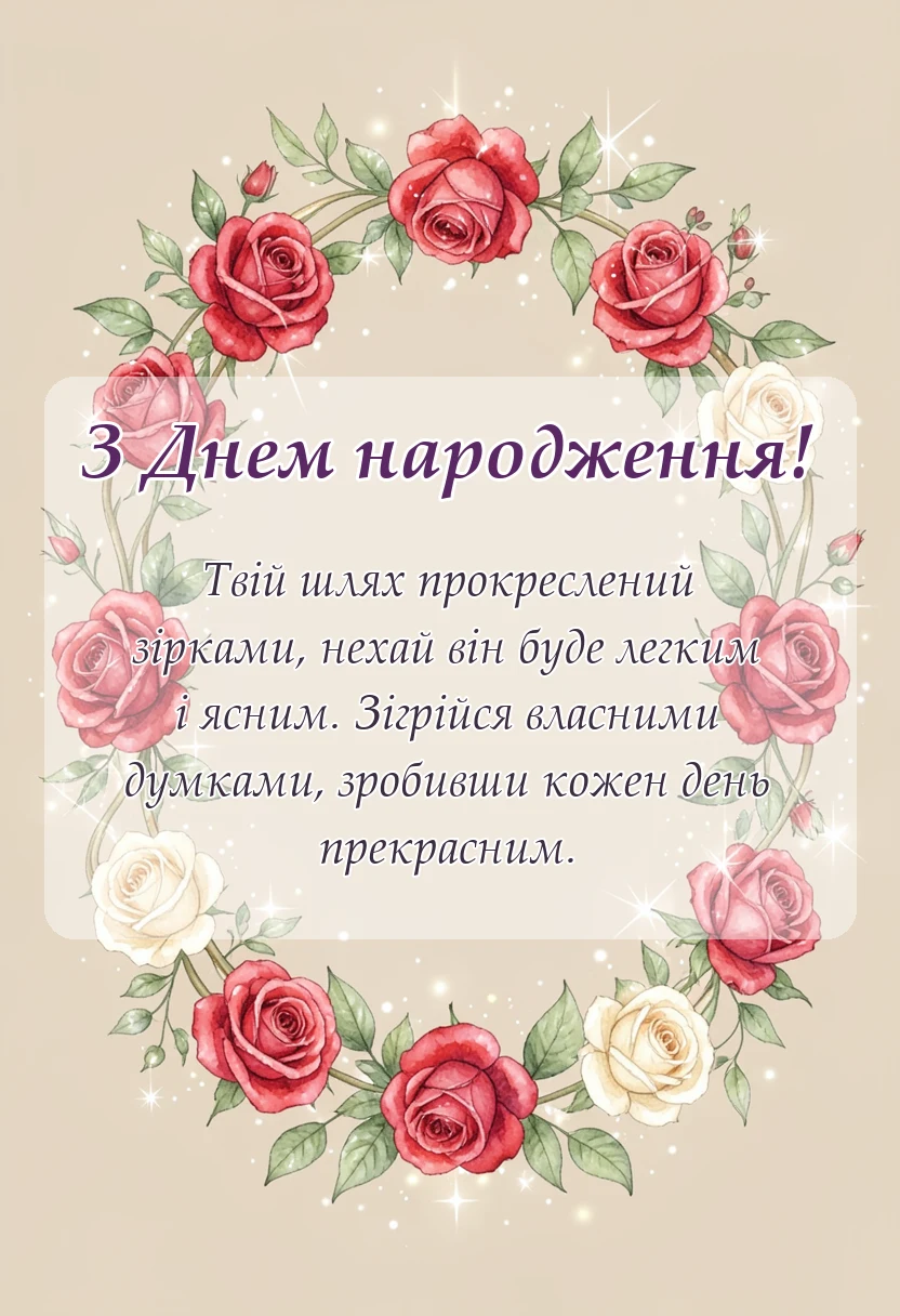красива листівка: привітання та побажання