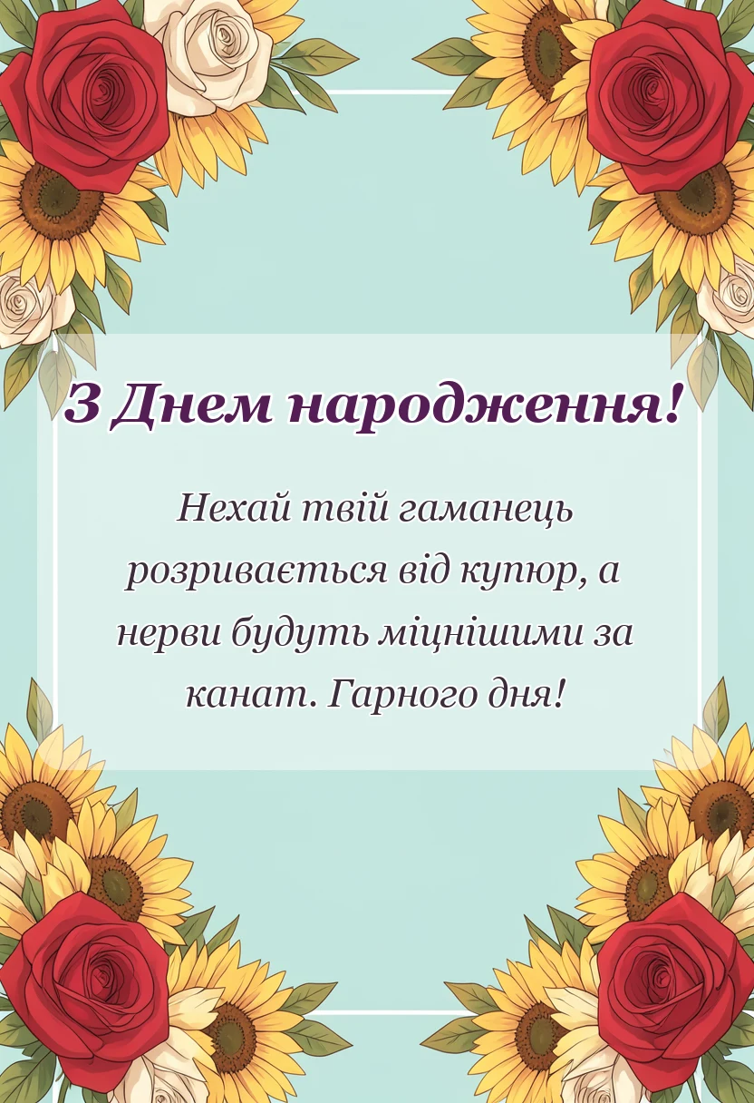 красива листівка: прикольні привітання з днем народження зятю