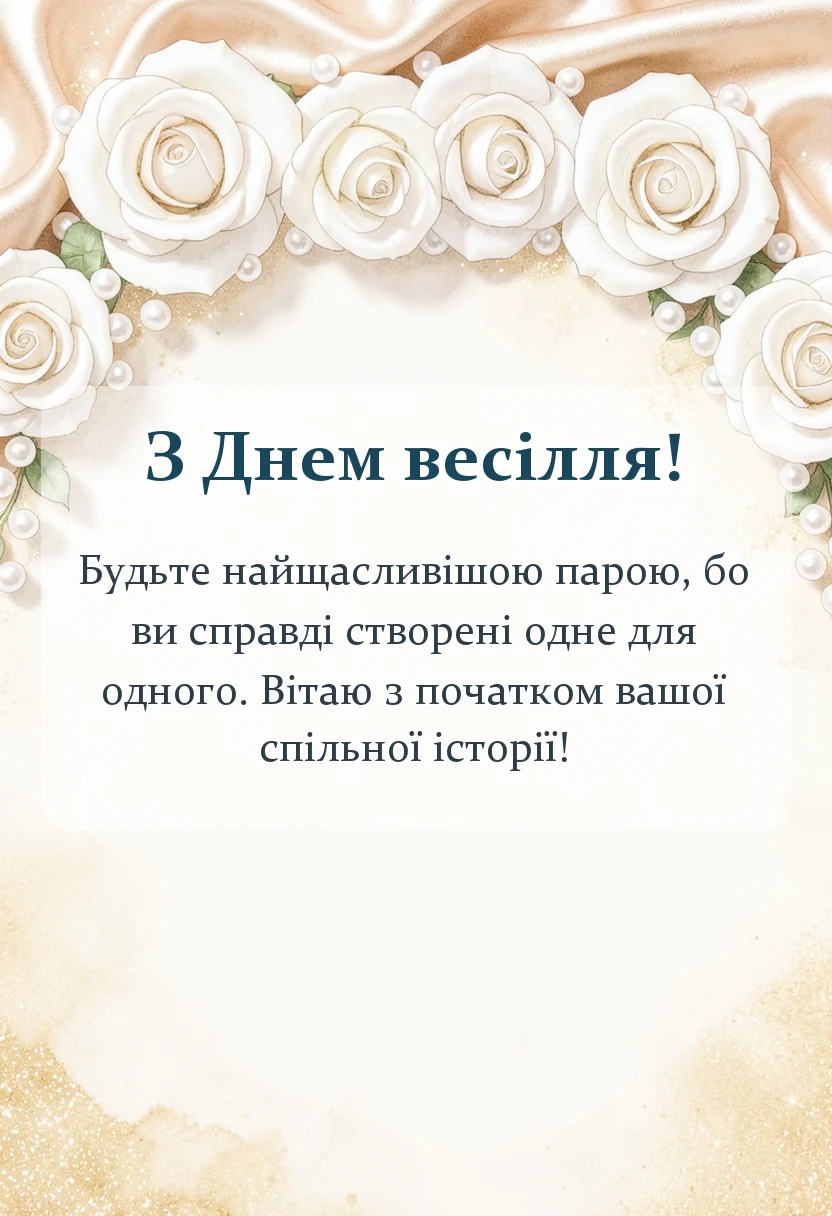 листівка з побажанням - картинки з весіллям чоловіку