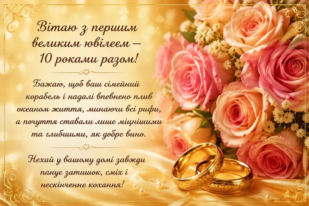 Картка з квітами та кільцями на золотому фоні